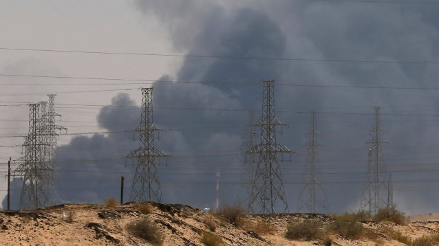 沙特阿拉伯遭受无人机攻击的石油设施